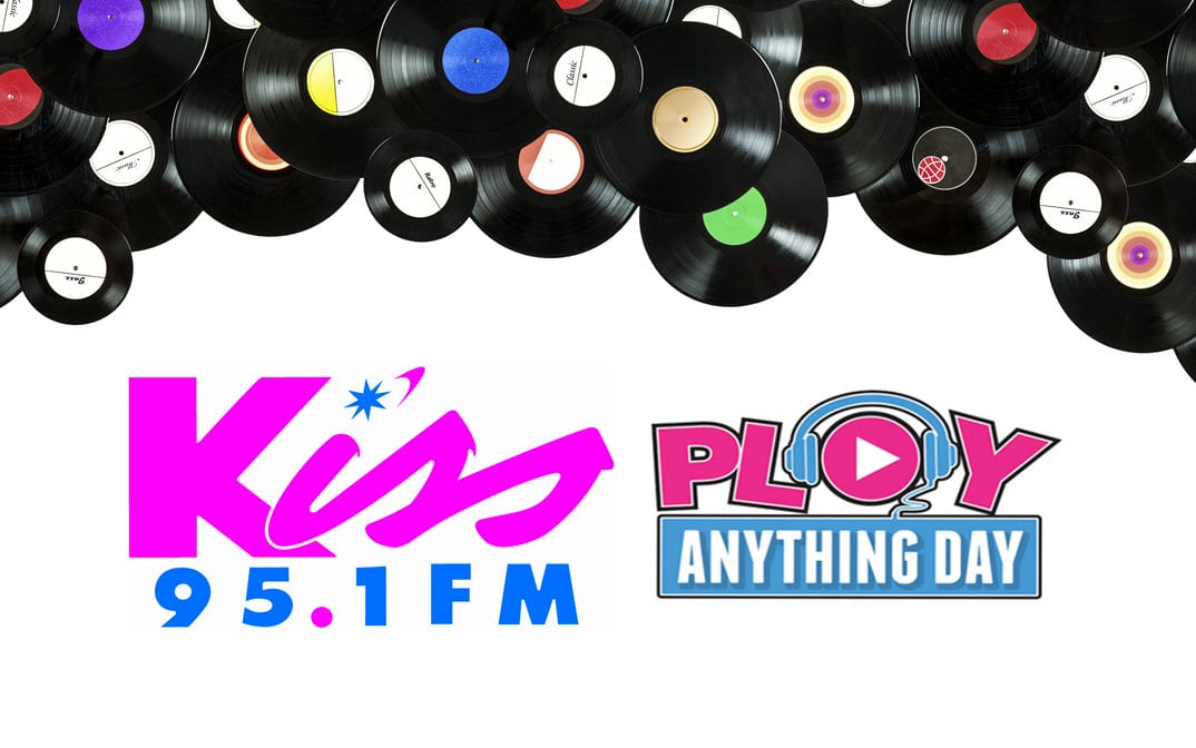 KISS 95.1 Maney, Roy, LauRen Morning Show Launch Play Anything Day