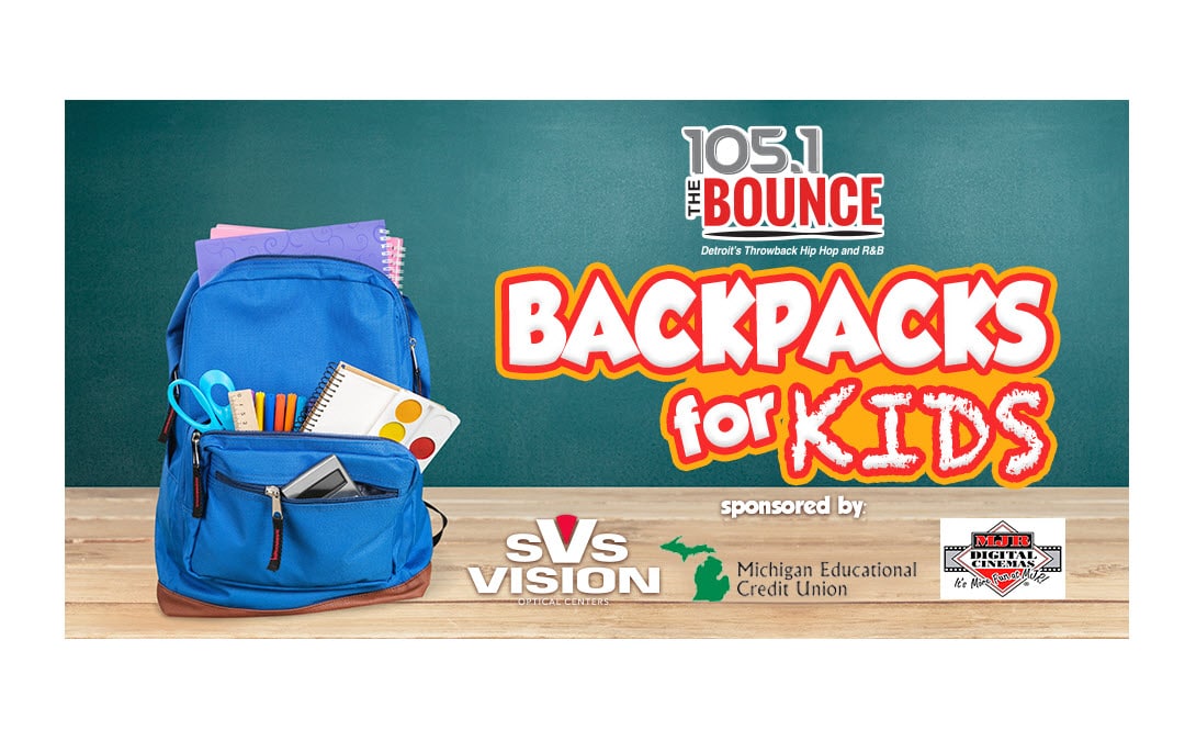 105.1 The Bounce Help Kids Get Ready for School in the Motor City