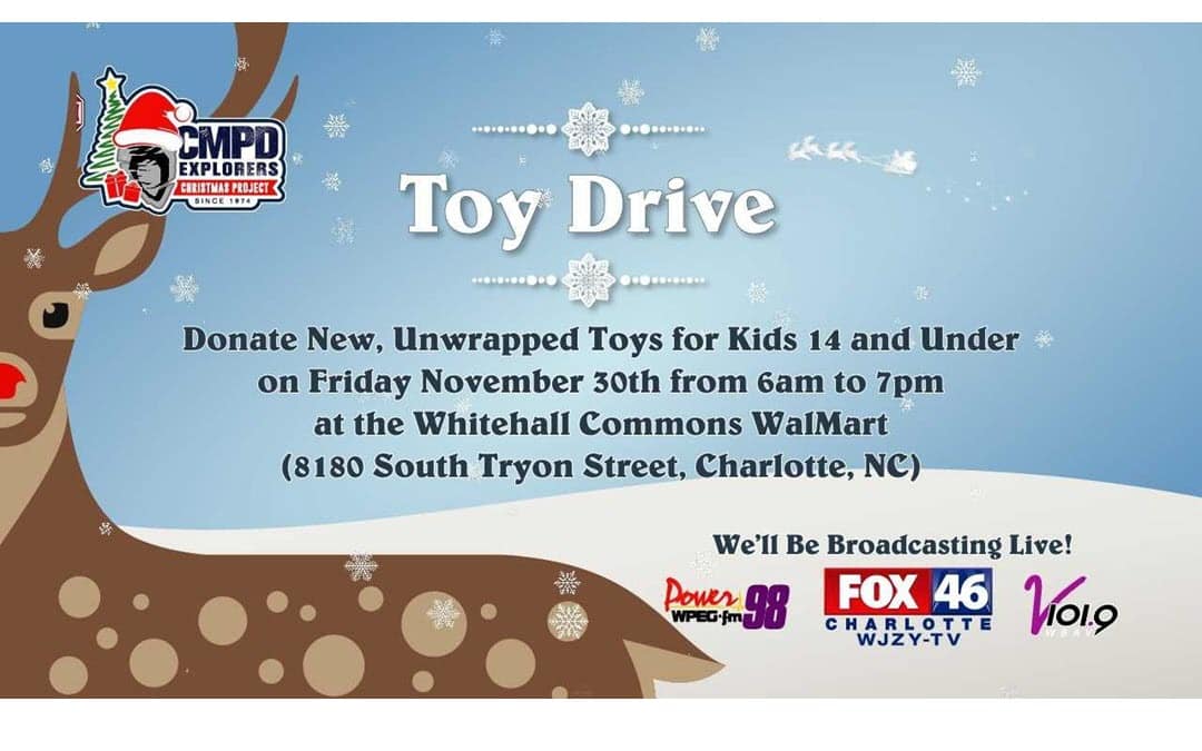 POWER 98 & V 101.9, Charlotte-Mecklenburg Police Department and FOX 46 To Collect Toys for local Families