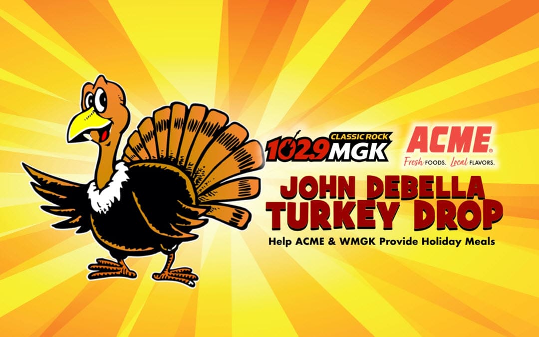WMGK-FM John DeBella Turkey Drop Collects 11,533 Turkeys to Assist Local Families