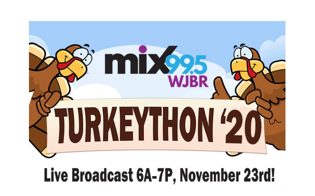 Mix 99.5 WJBR and the Ministry of Caring to Present Turkeython 2020