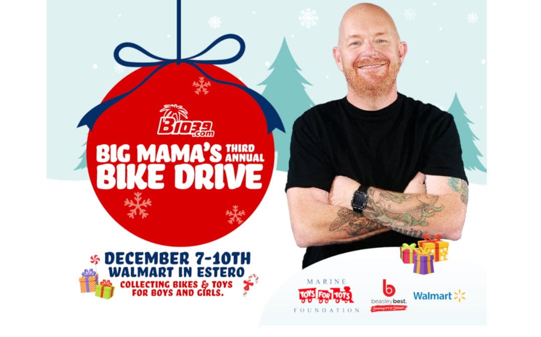 B103.9’s 3rd Annual Big Mama’s Bike Drive with Marine Toys for Tots Foundation