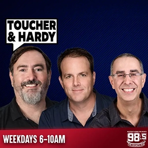 Toucher and Hardy podcast cover image