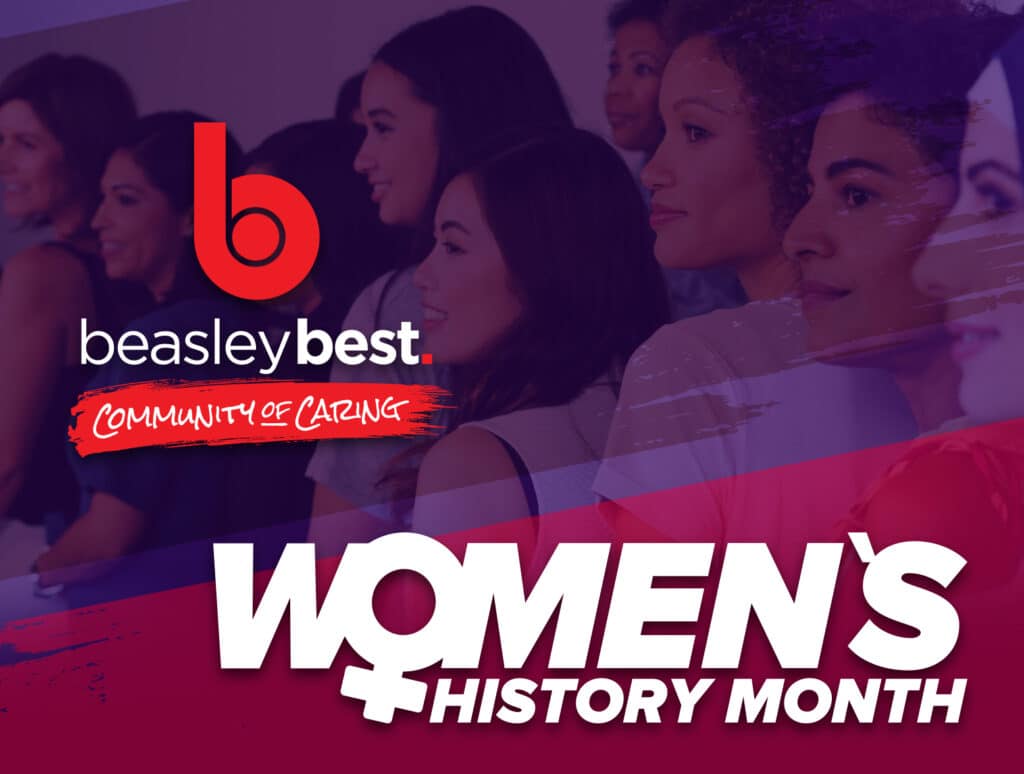 Women's History Month Feature Image with Beasley Community of Caring Logo
