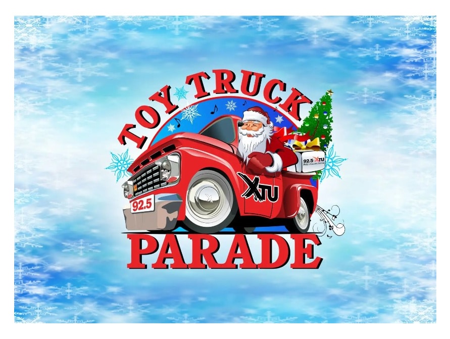 92.5 XTU Toy Truck Parade logo