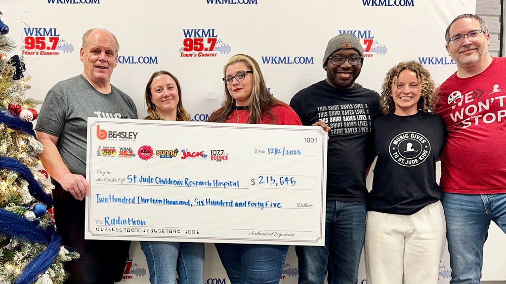 WKML St. Jude Check Presentation 2025